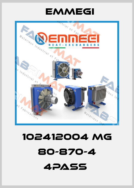 102412004 MG 80-870-4 4PASS  Emmegi