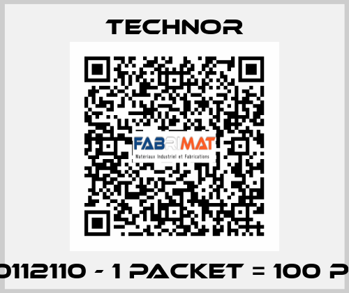 B170112110 - 1 packet = 100 pcs.  TECHNOR