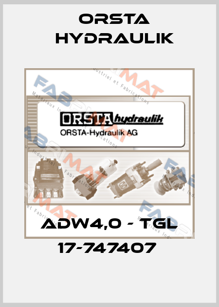 ADW4,0 - TGL 17-747407  Orsta Hydraulik