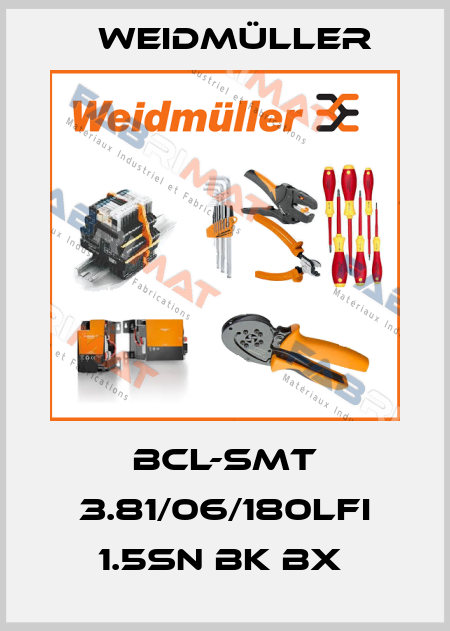 BCL-SMT 3.81/06/180LFI 1.5SN BK BX  Weidmüller