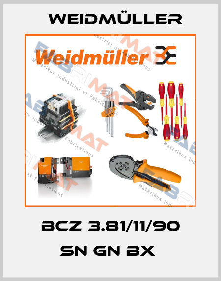 BCZ 3.81/11/90 SN GN BX  Weidmüller