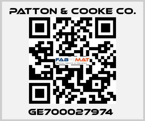 GE700027974  Patton & Cooke Co.
