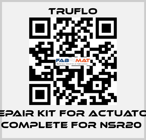Repair Kit For Actuator Complete For NSR20  TRUFLO