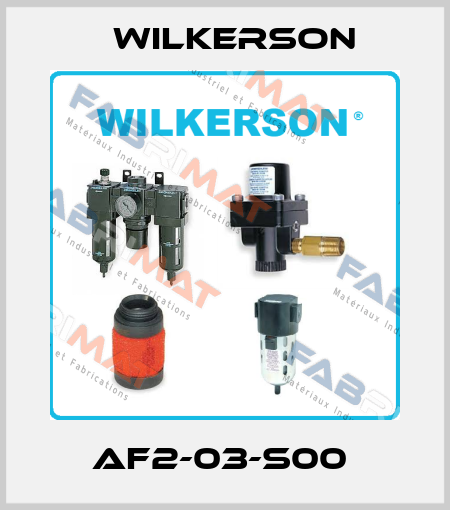 AF2-03-S00  Wilkerson