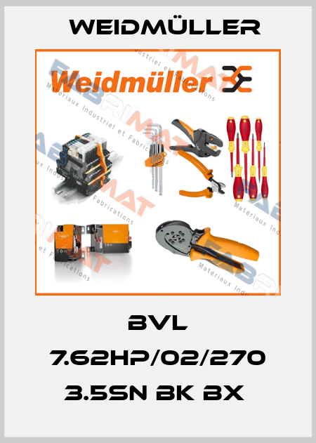BVL 7.62HP/02/270 3.5SN BK BX  Weidmüller