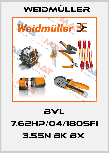 BVL 7.62HP/04/180SFI 3.5SN BK BX  Weidmüller