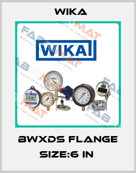 BWXDS FLANGE SIZE:6 IN  Wika