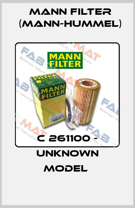 C 261100 - UNKNOWN MODEL  Mann Filter (Mann-Hummel)