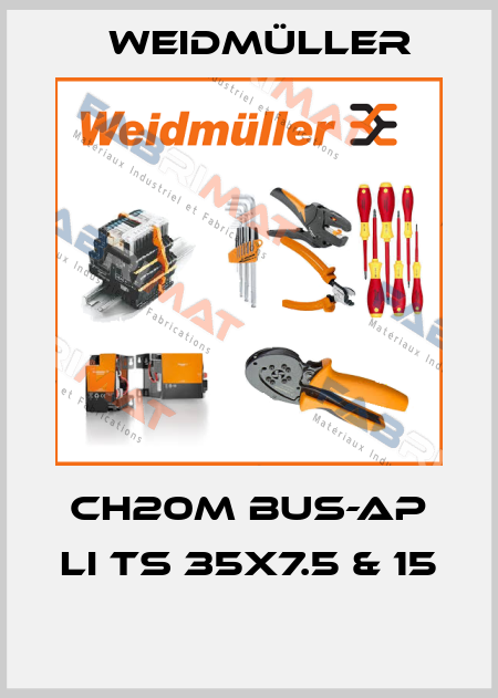 CH20M BUS-AP LI TS 35X7.5 & 15  Weidmüller