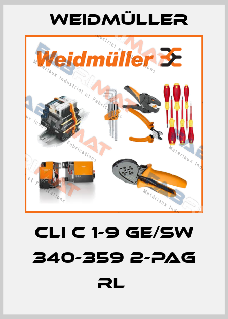 CLI C 1-9 GE/SW 340-359 2-PAG RL  Weidmüller