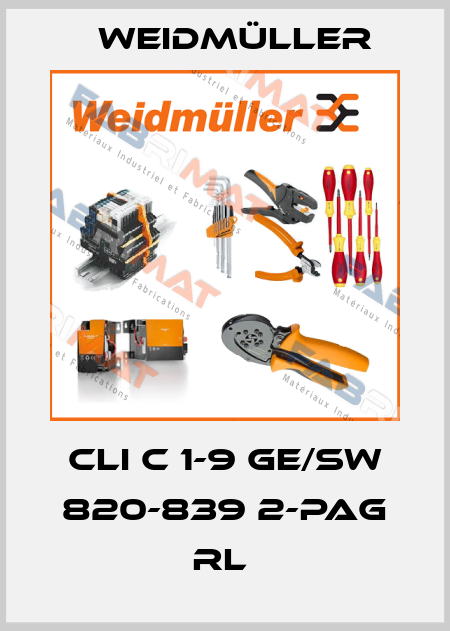CLI C 1-9 GE/SW 820-839 2-PAG RL  Weidmüller