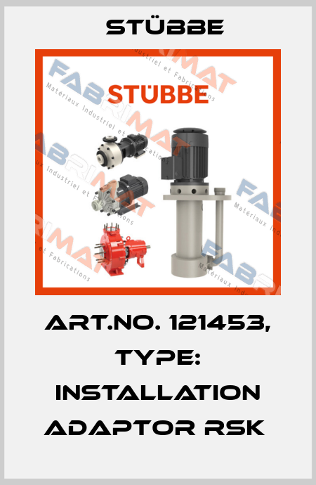 Art.No. 121453, Type: Installation adaptor RSK  Stübbe