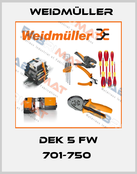 DEK 5 FW 701-750  Weidmüller