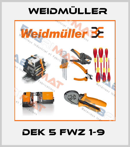 DEK 5 FWZ 1-9  Weidmüller
