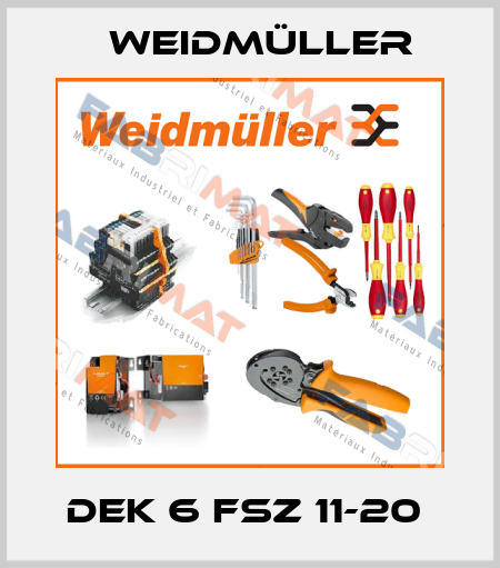 DEK 6 FSZ 11-20  Weidmüller