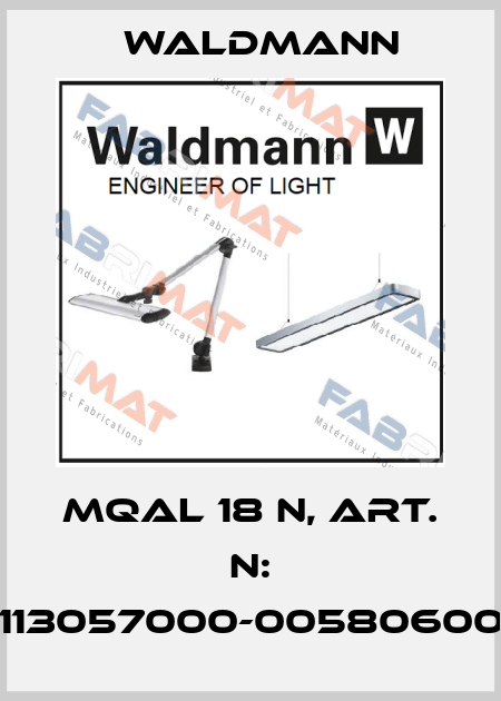 MQAL 18 N, Art. N: 113057000-00580600 Waldmann