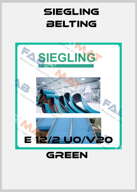 E 12/2 U0/V20 GREEN  Siegling Belting