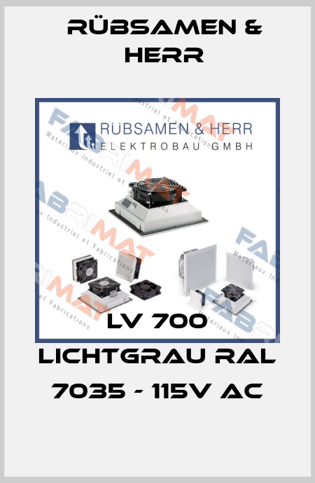 LV 700 Lichtgrau RAL 7035 - 115V AC Rübsamen & Herr