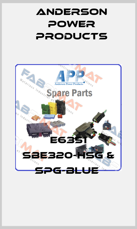 E6351 SBE320-HSG & SPG-BLUE  Anderson Power Products