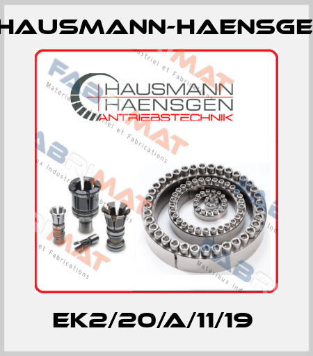 EK2/20/A/11/19  Hausmann-Haensgen