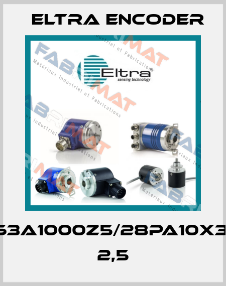 EL63A1000Z5/28PA10X3PR 2,5 Eltra Encoder
