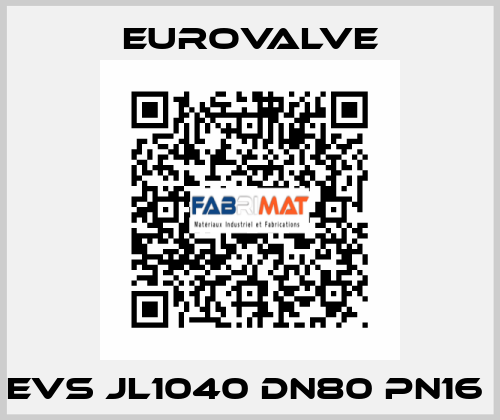 EVS JL1040 DN80 PN16  Eurovalve
