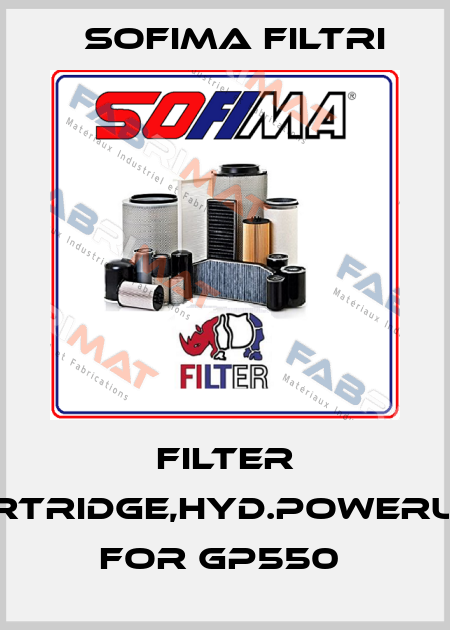 FILTER CARTRIDGE,HYD.POWERUNIT FOR GP550  Sofima Filtri