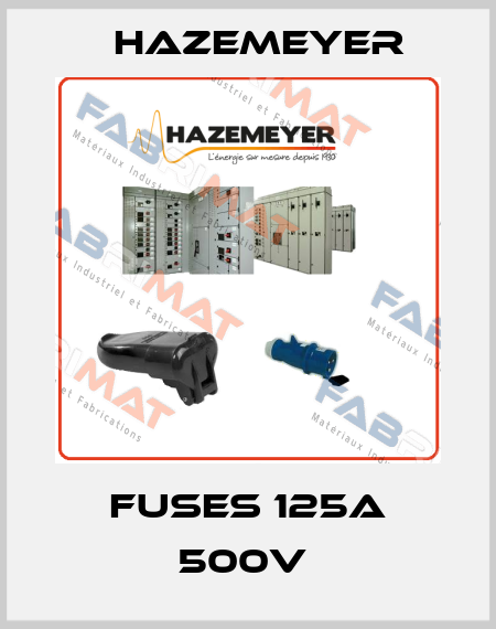FUSES 125A 500V  Hazemeyer