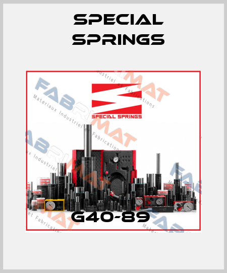 G40-89  Special Springs