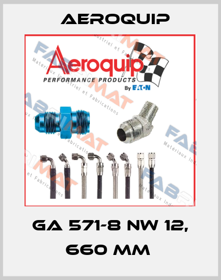 GA 571-8 NW 12, 660 MM  Aeroquip