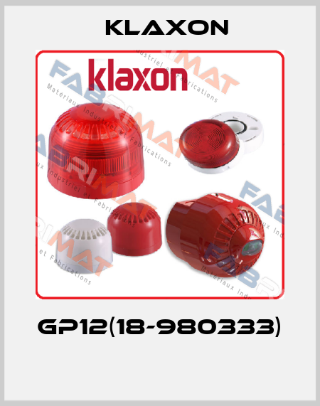 GP12(18-980333)  Klaxon
