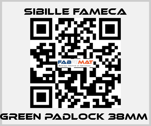 GREEN PADLOCK 38MM  Sibille Fameca