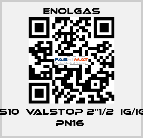 H0141S10  VALSTOP 2"1/2  IG/IG FKM PN16  Enolgas