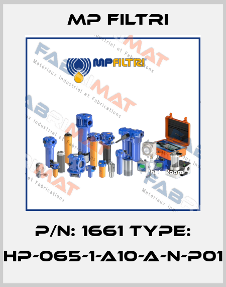 P/N: 1661 Type: HP-065-1-A10-A-N-P01 MP Filtri