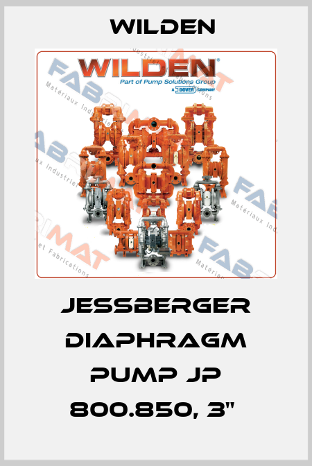 JESSBERGER DIAPHRAGM PUMP JP 800.850, 3"  Wilden