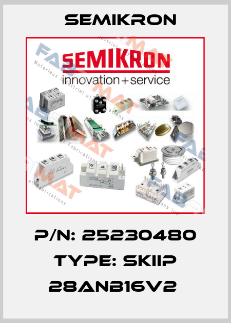 P/N: 25230480 Type: SKIIP 28ANB16V2  Semikron