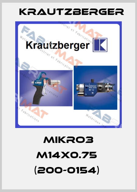 MIKRO3 M14x0.75  (200-0154)  Krautzberger