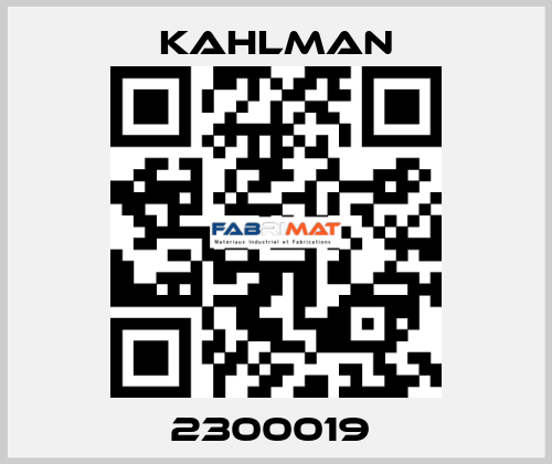 2300019  Kahlman