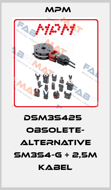 DSM3S425   obsolete- ALTERNATIVE SM3S4-G + 2,5m Kabel Mpm