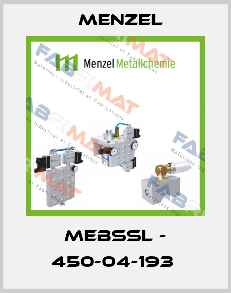 MEBSSL - 450-04-193  Menzel