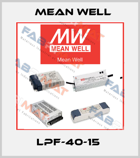 LPF-40-15  Mean Well