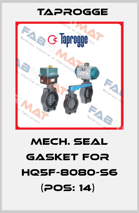 Mech. seal gasket for  HQ5F-8080-S6 (Pos: 14)  Taprogge