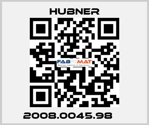 2008.0045.98     HUBNER