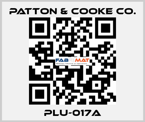 PLU-017A Patton & Cooke Co.
