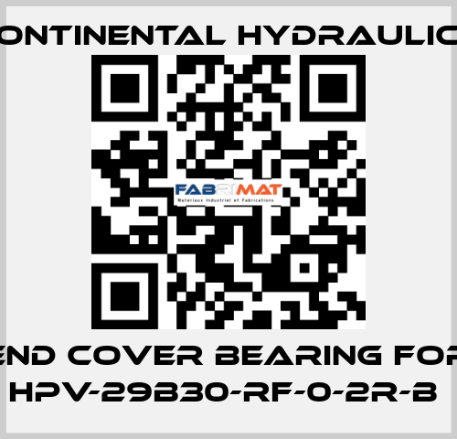 end cover bearing for HPV-29B30-RF-0-2R-B  Continental Hydraulics