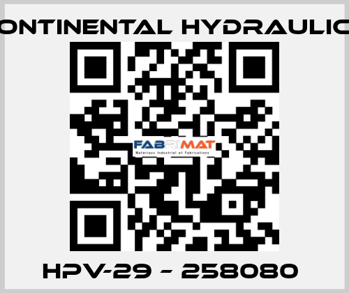 HPV-29 – 258080  Continental Hydraulics