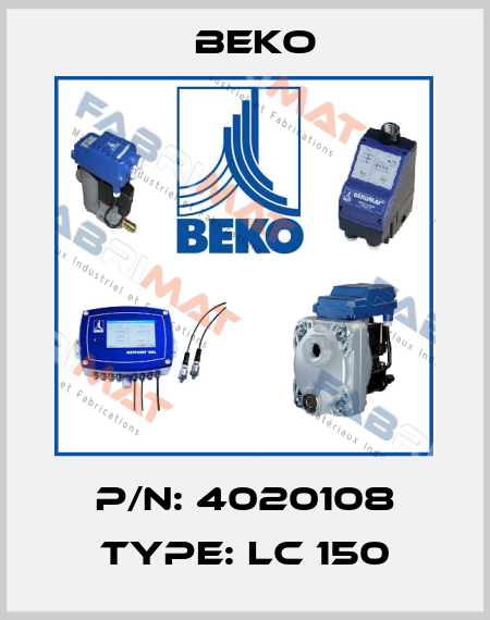 P/N: 4020108 Type: LC 150 Beko