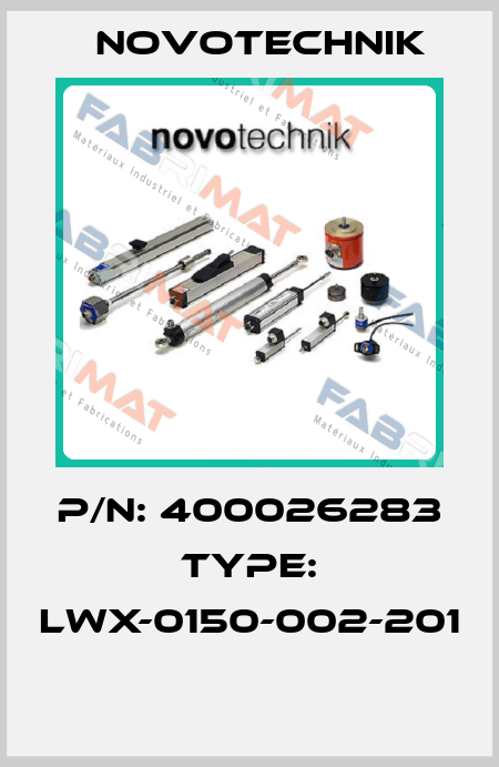 P/N: 400026283 Type: LWX-0150-002-201  Novotechnik