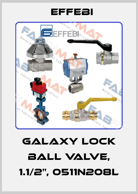 Galaxy lock ball valve, 1.1/2", 0511N208L Effebi