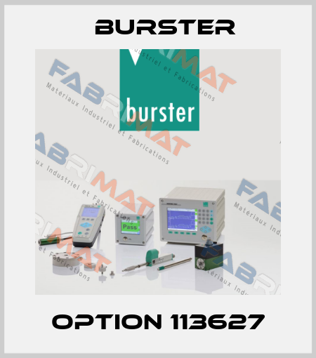 Option 113627 Burster